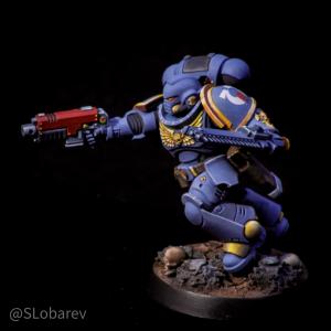 Ultramarines Primaris Assault Intercessor Sergeant by El Sabel